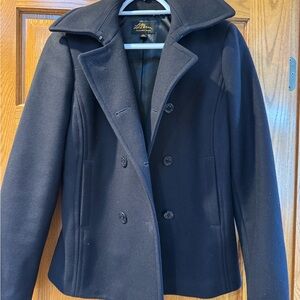 L.L. Bean Women's Classic Navy blue Peacoat